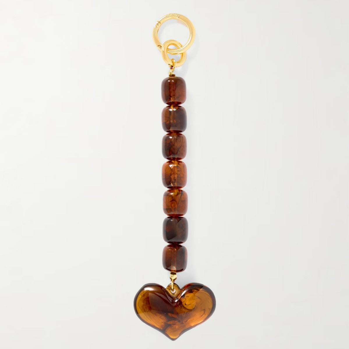 Retro Agate Heart Charm - DippedShop Wholesale - #6179