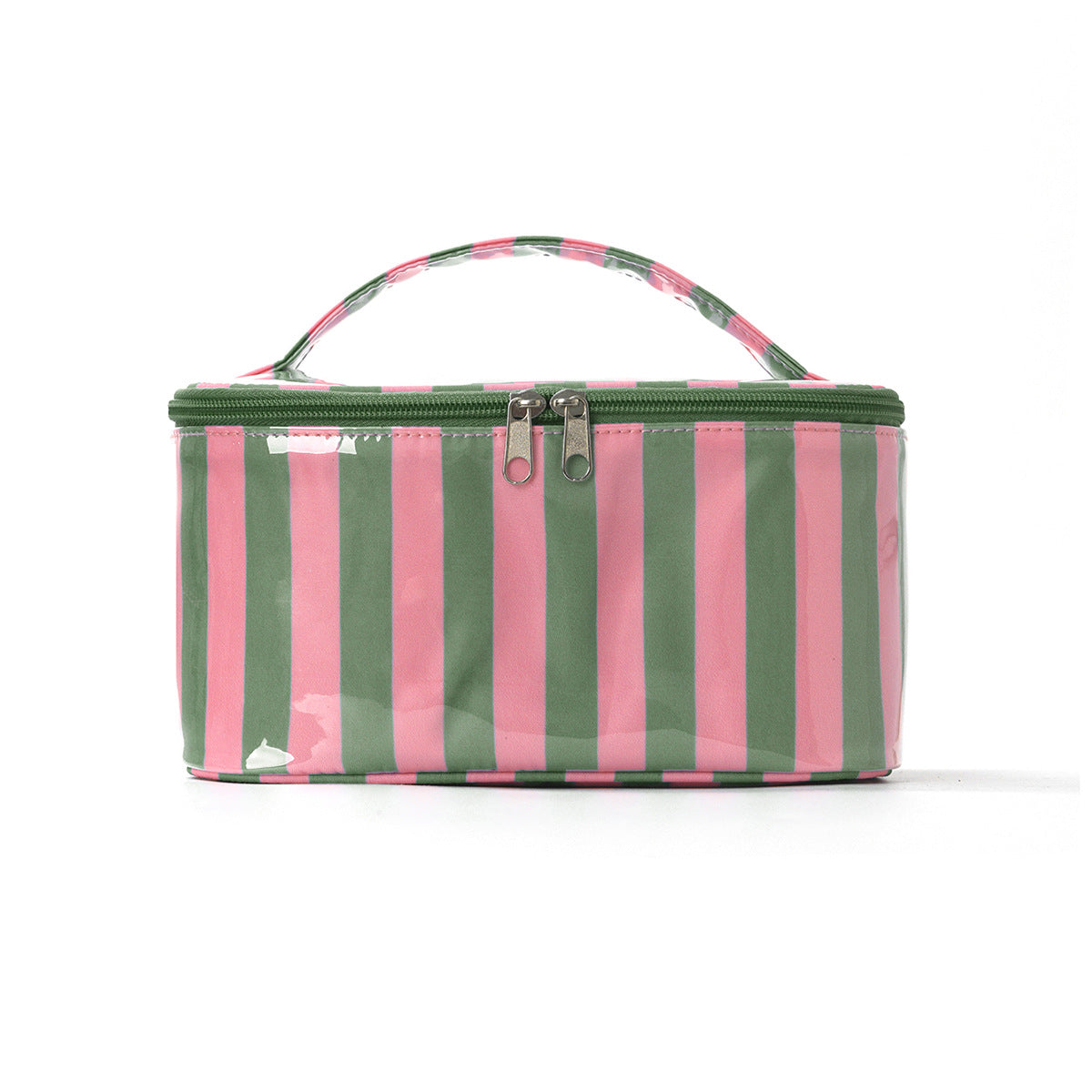 Color Block Striped Large Capacity Makeup Bag MK2BW6S10BOB62