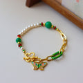 Vintage Gold Flower Bracelet - DippedShop Wholesale - #2851