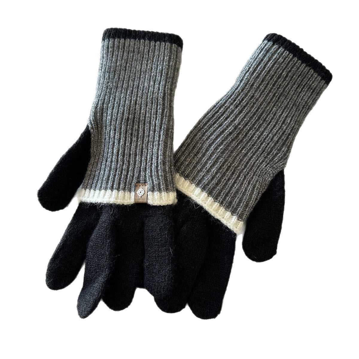 Double Layer Knit Gloves - DippedShop Wholesale - #2195