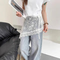 Fashion Lace Cover up Tie Side Sheer Wrap MK2BW6W1SL10