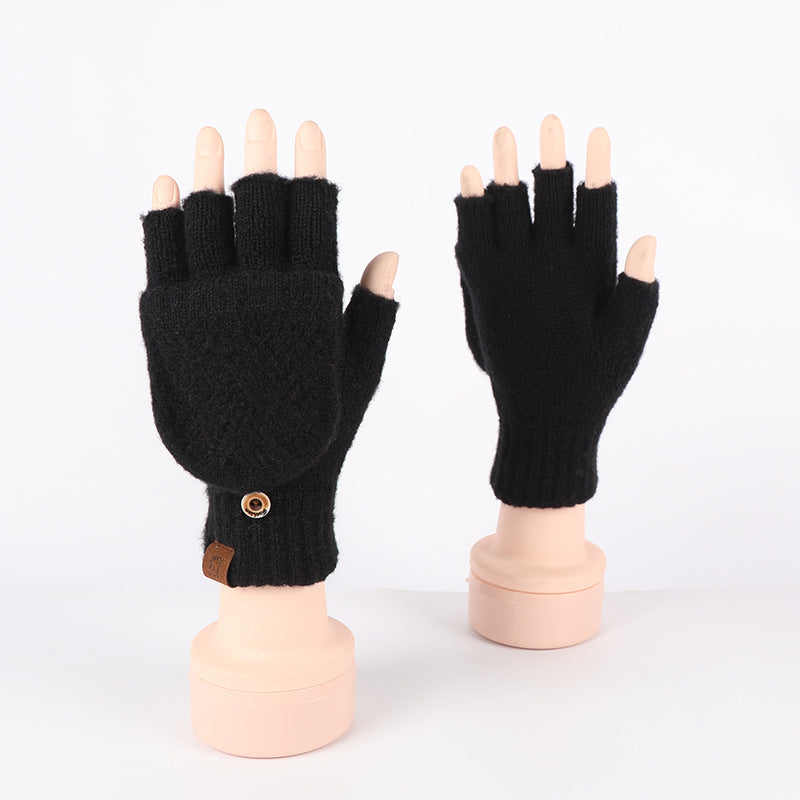 Convertible Flap Fingerless Mittens - DippedShop Wholesale - #8467
