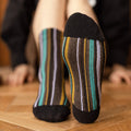 Striped Breathable Crew Socks - DippedShop Wholesale - #5427