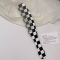 Checkerboard Acetate Anti-Static Hair Combs - DippedShop Wholesale - #8547