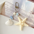 Natural Shell Starfish Pendant Keychain Bag Charm 6W10BBC390