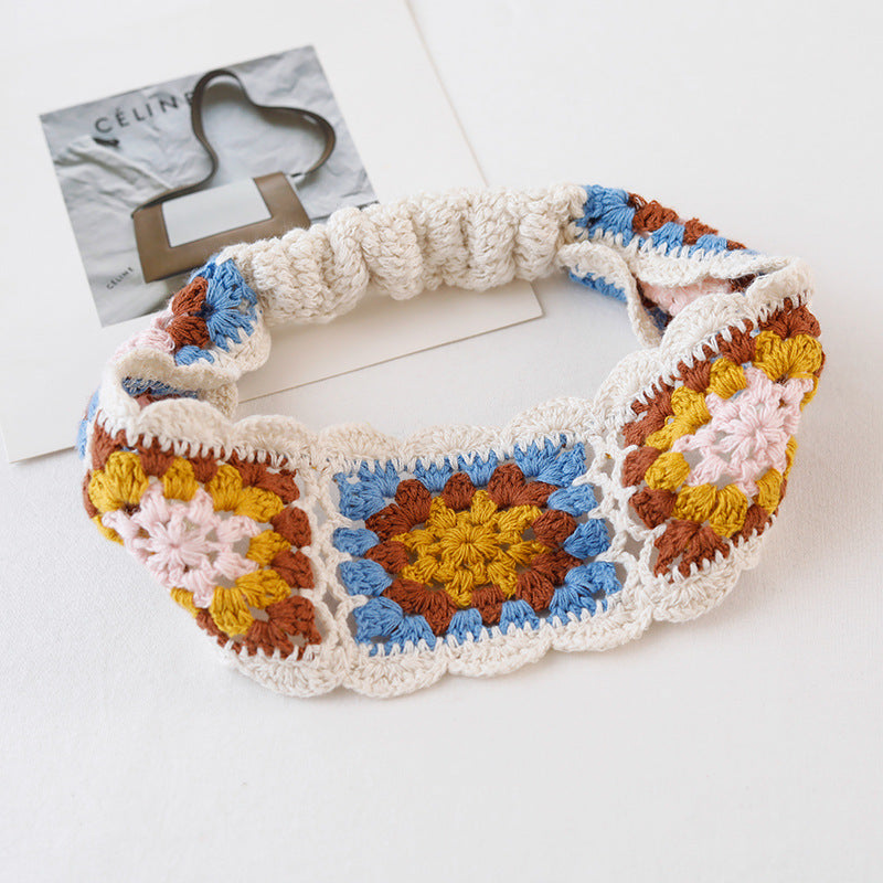 Floral Crochet Headwrap - DippedShop Wholesale - #5347