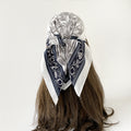 Stylish Geometry Print Square Shape Silk Scarf 6W6NSI187