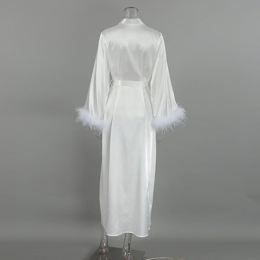 Sexy Feather Waist Tie Dress - DippedShop Wholesale - #8755