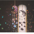 Natural Stone Moon Suncatcher - DippedShop Wholesale - #9491