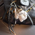 Cute Plush Puppy Pendant Keychain Bag Charm 6W10BBC377
