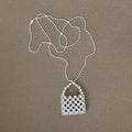 Simple Flower Heart Pendant Chain Necklace 6W6JNC439