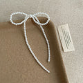 Pearl Bow Knot Dangle Earrings - DippedShop Wholesale - #8659