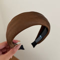 Satin Padded Wide Headband - DippedShop Wholesale - #6387