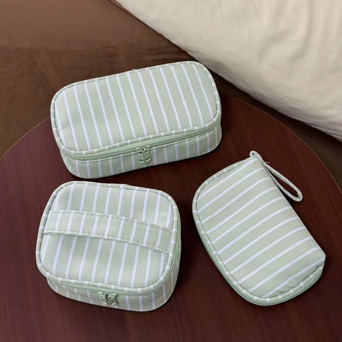Plaid Large Capacity Cosmetic Bag - DippedShop Wholesale - #0835