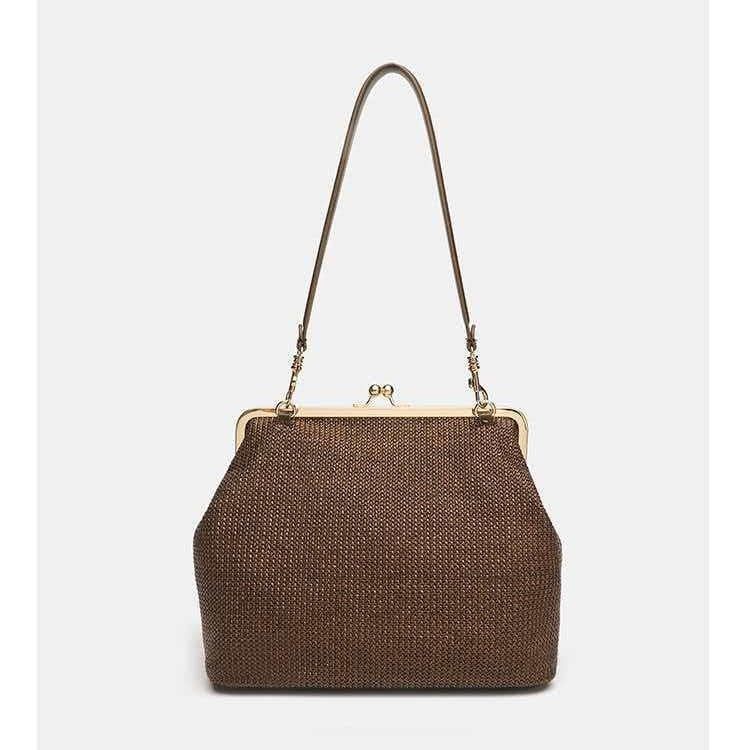 Elegant Solid Color Weave Shoulder Bags 6W10BBG1945