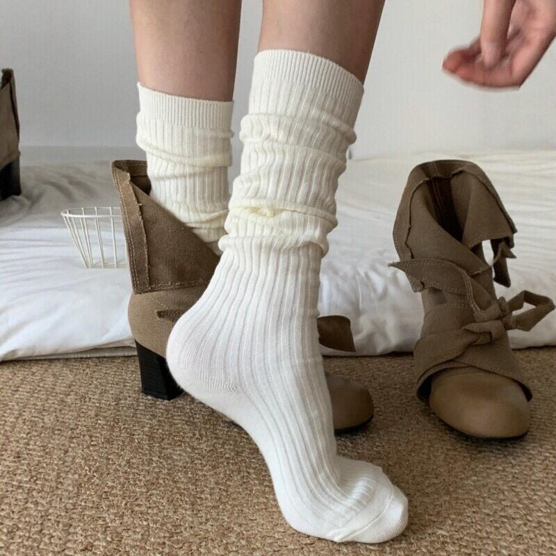 Slouchy Mid-Calf Socks - DippedShop Wholesale - #6547