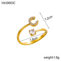 Simple Gold Plated Rhinestone - DippedShop Wholesale - #0195
