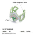 Cherry Print Open Ring - DippedShop Wholesale - #4531