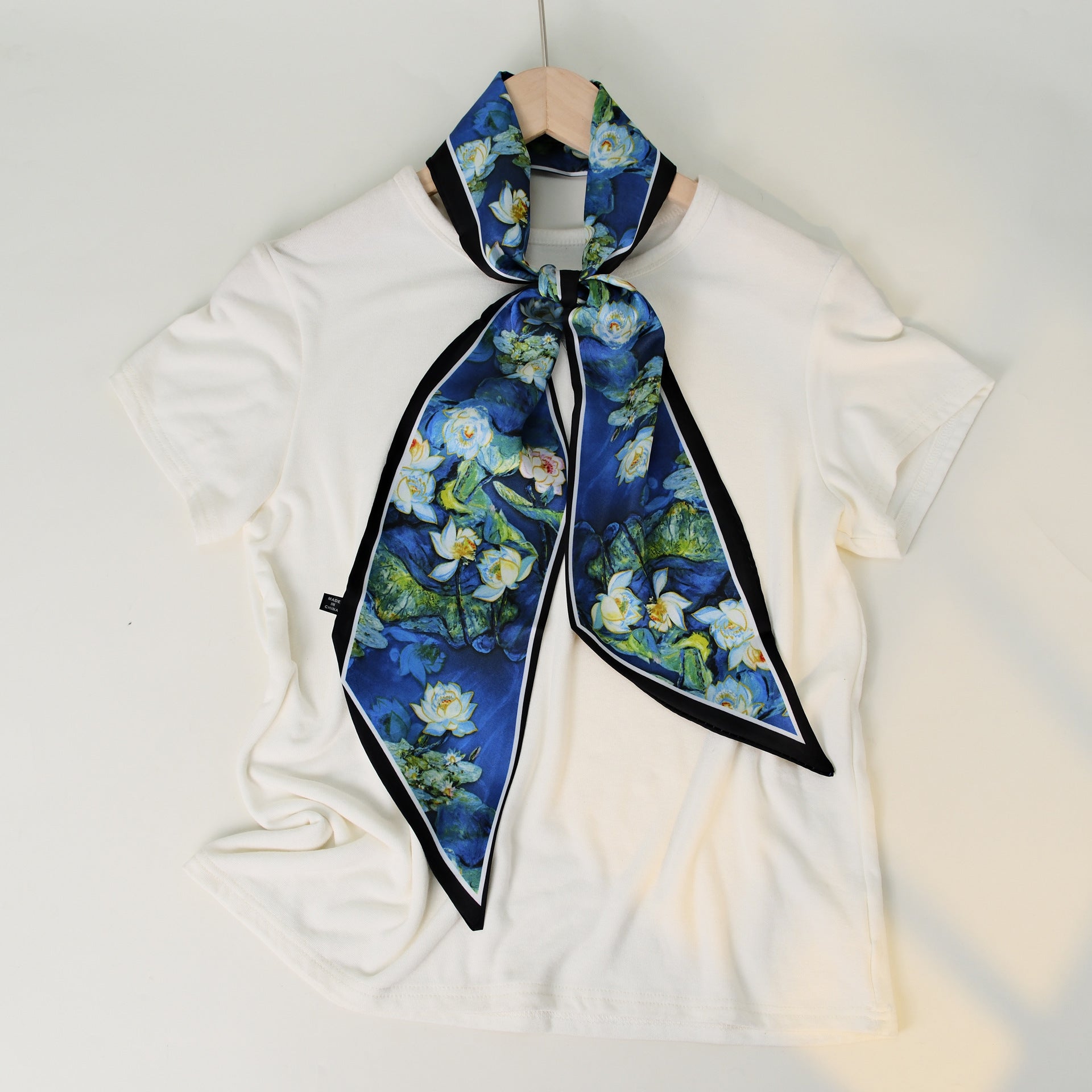 Chic Floral Print Soft Silk Scarf 6W6NSI257