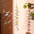 Creative Iridescent Crystal Ball Spiral Hanging Suncatcher MK2CZAS6H7HLS66