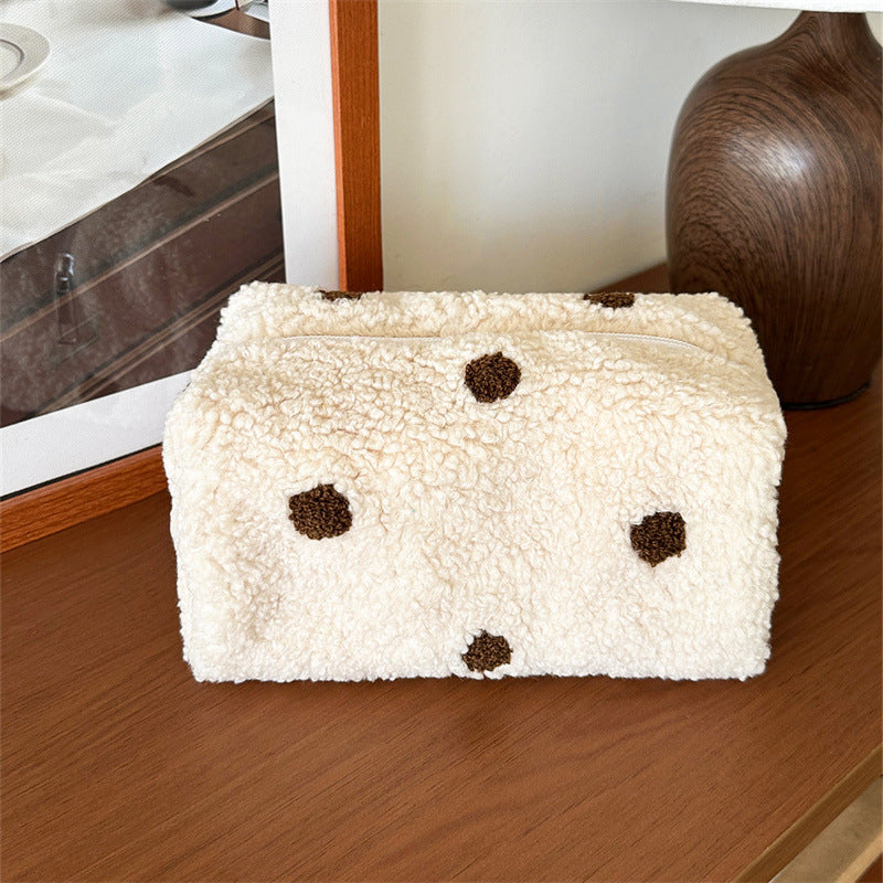 Fuzzy Plush Cosmetic Bag - DippedShop Wholesale - #7443