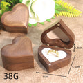 Heart Wooden Ring Box - DippedShop Wholesale - #5027
