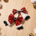 Funny Sparkly Christmas Velvet Ribbon Hair Clip 6W6HPN98
