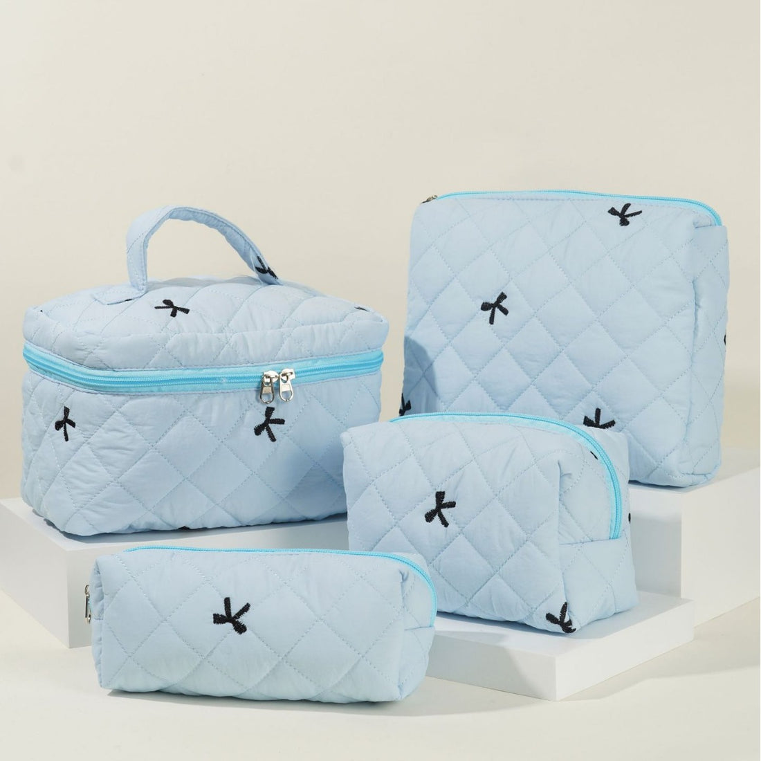 Bowknot Print Large Capacity Make Up Bag DPB0120