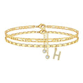 Elegant Gold Plated Double Lay - DippedShop Wholesale - #6819