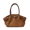 Casual Suede Large Capacity Ruched Tote Bag 6W10BBG1868