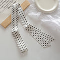 Fashion Polka Dots Narrow Soft Silk Scarf MK2BLW6W6NSI63