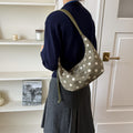 Trendy Crescent Polka Dot Commuter Tote Bag 6W10BBG2472