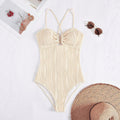 Sexy Solid One Piece Swimsuit - DippedShop Wholesale - #2851