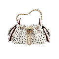 Elegant Soft Plush Leopard Print Shoudler Bag 6W10BBG2364