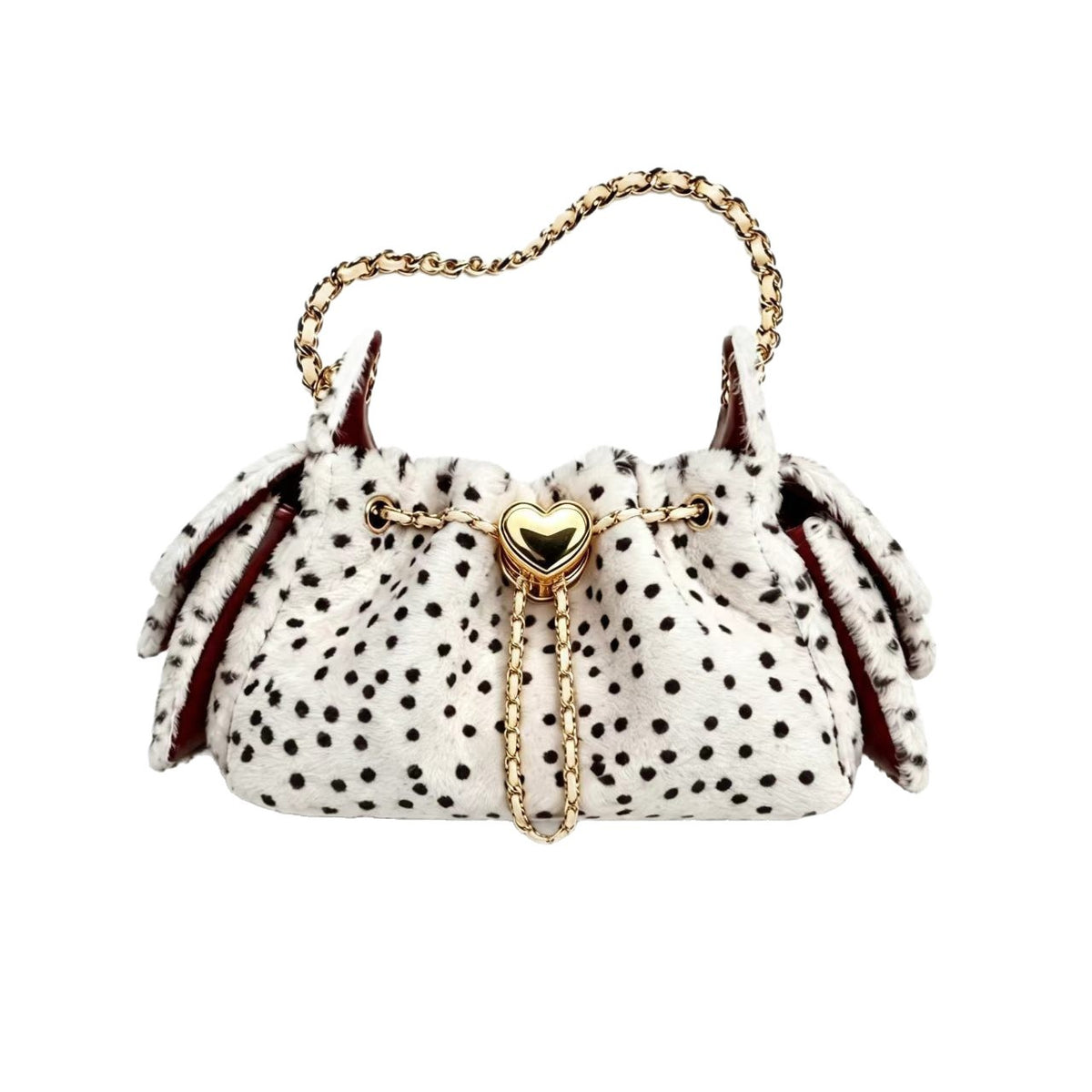 Elegant Soft Plush Leopard Print Shoudler Bag 6W10BBG2364