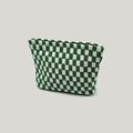 Large Plaid Knit Makeup Bag - DippedShop Wholesale - #7347
