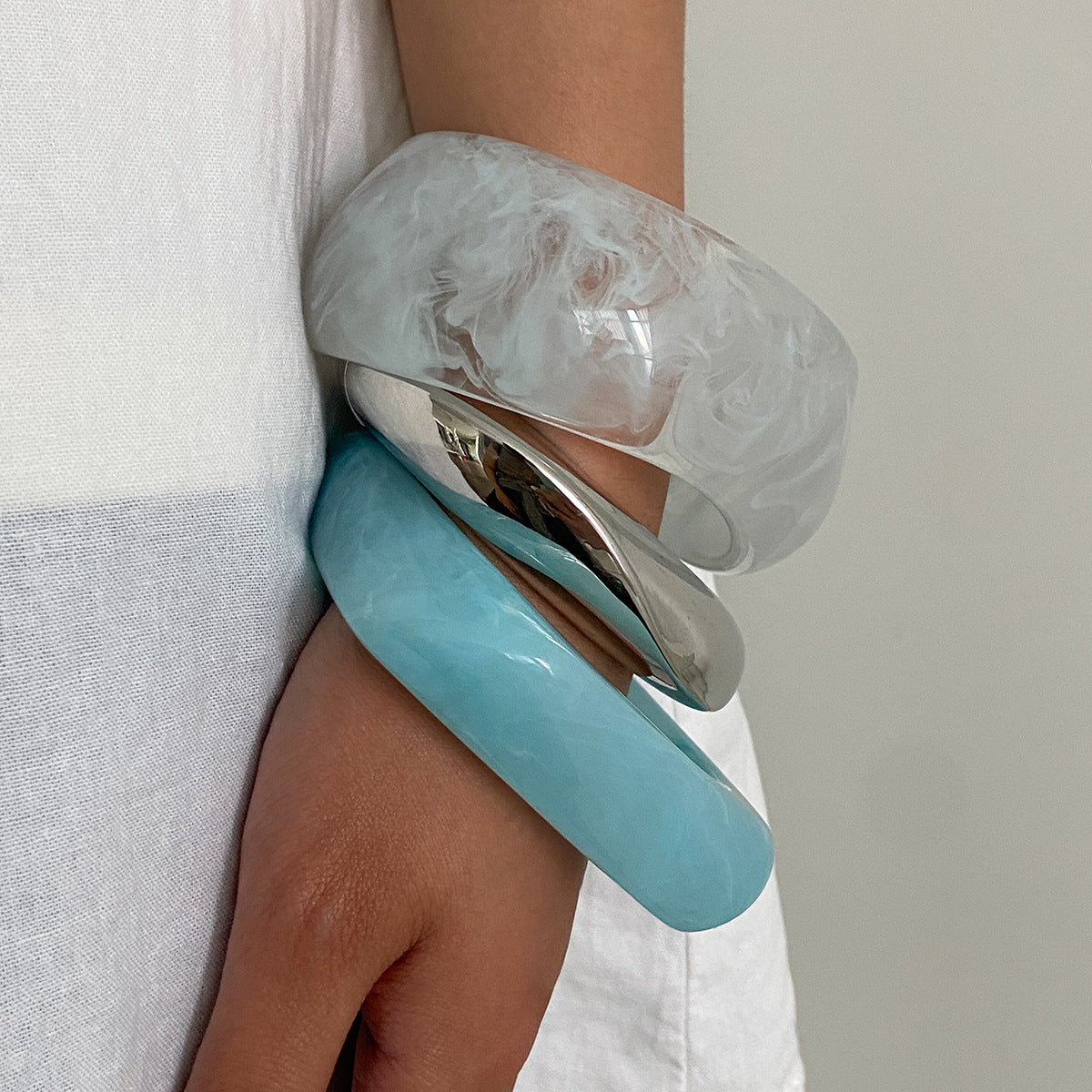 Minimalist Resin Bangle - DippedShop Wholesale - #5795