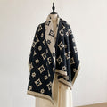 Reversible Floral Tassel Shawl Scarf - DippedShop Wholesale - #3859