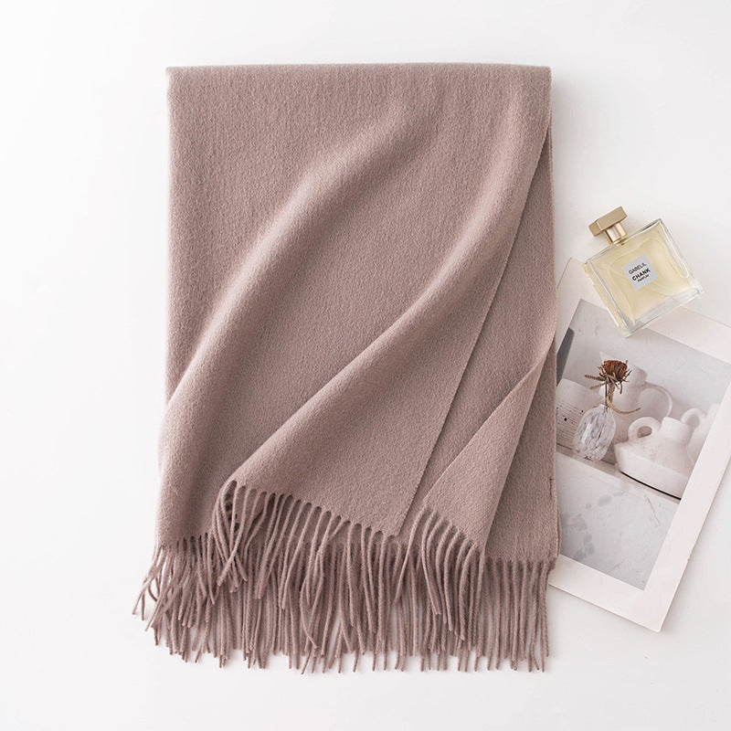 Minimalist Solid Color Wool Scarf 6W6NSW282