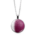 Stylish Country Flag Football Shape Pendant Necklace 8ZA6JNC279T