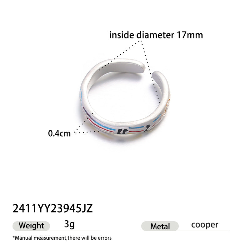 Floral Bow Open Ring - DippedShop Wholesale - #8819