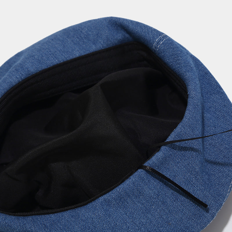 Denim Beret Hat - DippedShop Wholesale - #0691