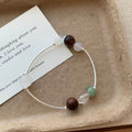 Natural Irregular Crystal Beaded Chain Bracelet 6W6JBR478