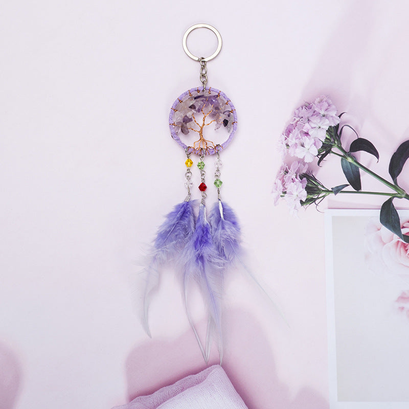 Handmade Crystal Tree Dream Catcher 6H7HLS223