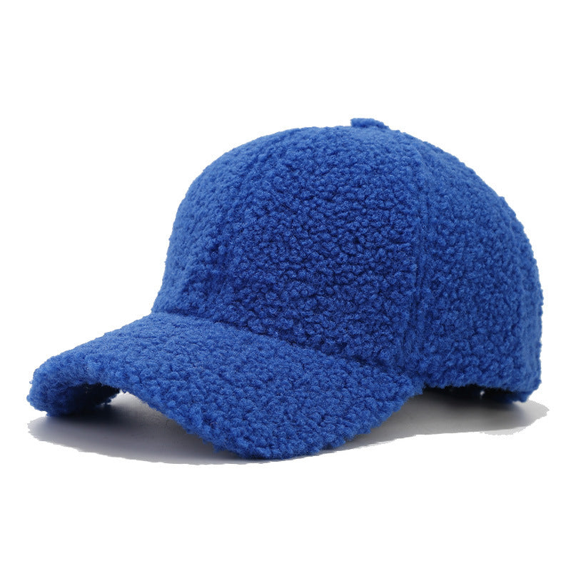 Winter Solid Color Fuzzy Plush Warm Baseball Cap 6W6HAT925