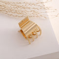 Simple Geometric Gold Plated Mini Hair Claw MK2MBEP6W6HCP380