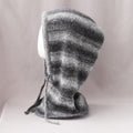 Vintage Striped Knitted Hooded Scarf Hat 6W6HAT702