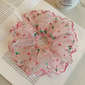 Pink Layered Tulle Scrunchies - DippedShop Wholesale - #4547