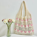 Hollow Out Knit Tote Bag - DippedShop Wholesale - #5603