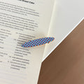 Vintage Polka Dots Oval Duckbill Hair Clip 8AS6HCP389L